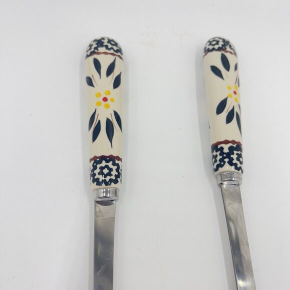 Temp-tations Salad Tongs,Serving Utensil,BLACK,Stainless Steel,Ceramic - Picture 3 of 6